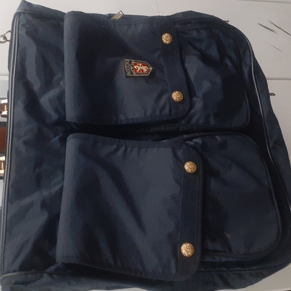 Adolfo Other - VTG Adolfo Navy Canvas/ Vinyl Hanging Garment Bag
